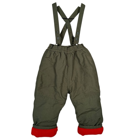 THE CHILDREN’S PLACE Fleece Lined Nylon Snow Pant Overalls - Picture 1 of 7